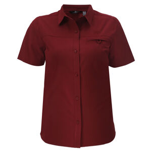 IGELFORS - Dámská outdoorová košile s krátkým rukávem - Wine red - 2117