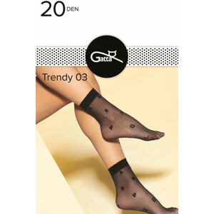Dámské ponožky Gatta Trendy 03 Nero uni