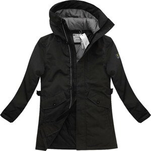 Černá pánská zimní bunda s přírodní vycpávkou (5012) czarny XXL