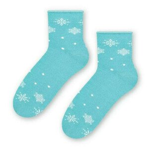 Dámské vzorované ponožky 099 Modrý 38-40