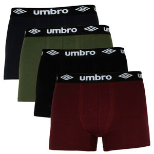 4PACK pánské boxerky Umbro vícebarevné (UMUM0316) XL