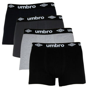 4PACK pánské boxerky Umbro vícebarevné (UMUM0315) XL
