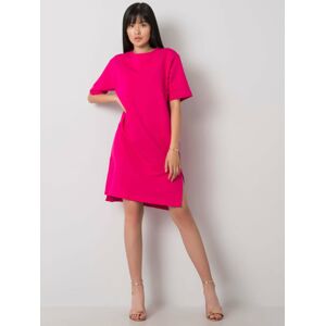 Dámské šaty 6755 - RUE PARIS tmavě růžová M
