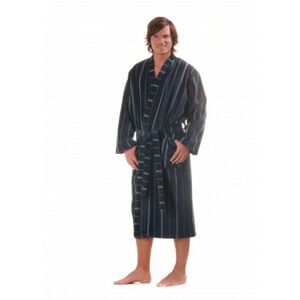 ANCONA pánské bavlněné kimono M dlouhý župan kimono petrolej 5856