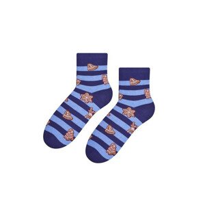 Dámské vánoční ponožky Steven art.099 tmavě modrá/lurex 38-40