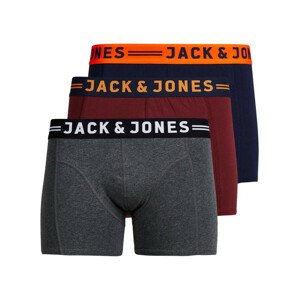3PACK pánské boxerky Jack and Jones vícebarevné (12113943)