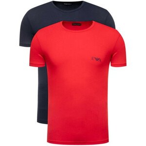 Pánské tričko 2pcs 111670 0P715 18335 modročervená - Emporio Armani modrá a červená XL