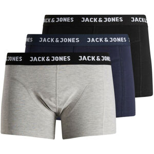 3PACK pánské boxerky Jack and Jones vícebarevné (12160750) XL