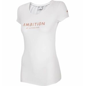 Dámské tričko s krátkým rukávem WOMEN'S T-SHIRT TSD033 SS21 - 4F bílá XL