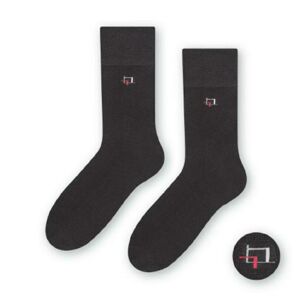 Ponožky k obleku - se vzorem 056 GRAFITOWY 42-44