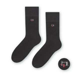 Ponožky k obleku - se vzorem 056 GRAFITOWY 45-47