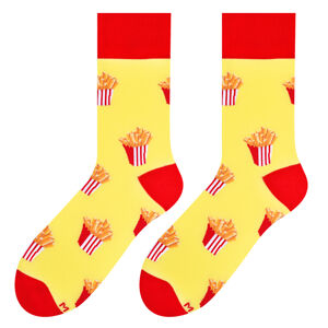 Pánské vzorované ponožky 079 Žlutá 43-46