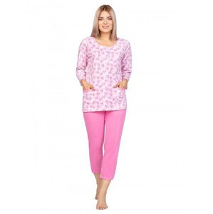 Dámské pyžamo Regina 970 3/4 2XL-3XL Růžová 3XL
