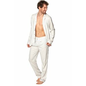 Pánské pyžamo SAM-PY-189 - Rossli ecru-šedá L