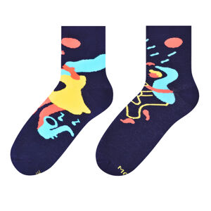 Dámské asymetrické ponožky 078 GRANATOWY 39-42