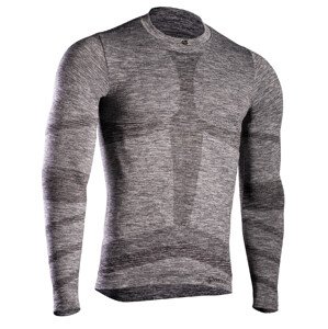 Pánské termo triko s dlouhým rukávem IRON-IC (fleece) - šedá Barva: Šedá-IRN, Velikost: XXL