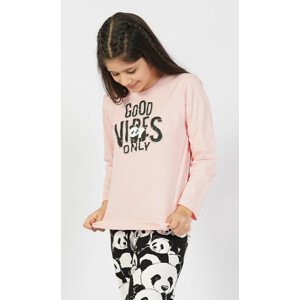 Dětské pyžamo dlouhé Good vibes only černá 9 - 10