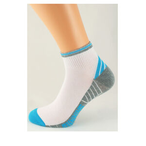 Dámské ponožky s ionty stříbra Bratex Ona Sport 3061 szary-czarny 36-38