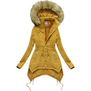 Žlutá dámská zimní bunda (7203W) żółty XXL (44)