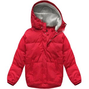 Dámská zimní bunda s přírodní vycpávkou (7113) czerwony L (40)