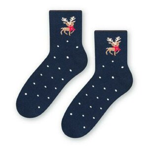Dámské froté ponožky 123 tmavě modrá 35-37