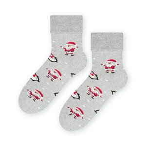 Dámské froté ponožky 030 MELANŽOVÁ SVĚTLE ŠEDÁ 38-40