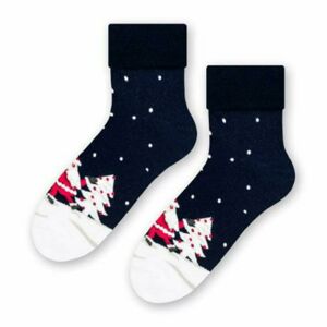Dámské froté ponožky 030 GRANATOWY 38-40