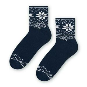 Dámské froté ponožky 123 tmavě modrá 38-40