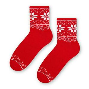 Dámské froté ponožky 123 Červená 38-40