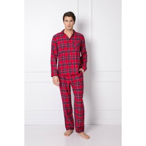 Pánské pyžamo Aruelle Daren Long dł/r S-2XL red/czerwony L