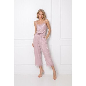 Dámské pyžamo Aruelle Lucy Long w/r XS-2XL pudrově růžová L