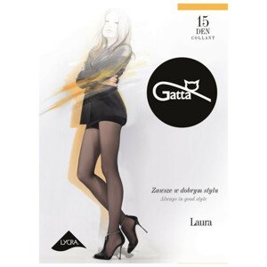 Dámské punčochové kalhoty LAURA 15 - LYCRA vel.6 grafit 6-XXL