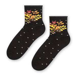 Dámské vzorované ponožky 099 GRAFITOWY 38-40