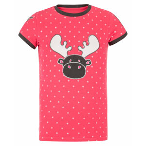 Dívčí bavlněné tričko Malga-jg růžová - Kilpi 122