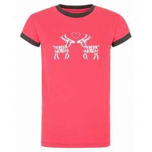 Dívčí bavlněné tričko Avio-jg růžová - Kilpi 152