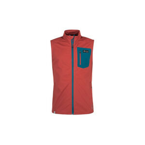Pánská softshellová vesta Tofano-m tmavě červená - Kilpi XXL