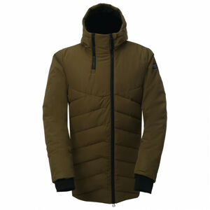 ELLANDA - pánský zateplený kabát - army - 2117 XXL