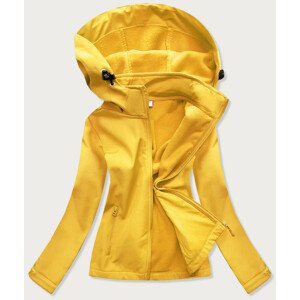 Žlutá dámská trekingová bunda-mikina (HH018-26) Žlutá XL (42)