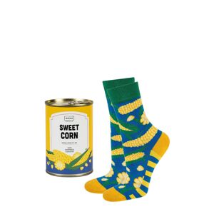 Dámské ponožky Soxo Canned Sweet Corn blue 35-40