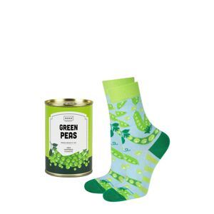 Dámské ponožky Soxo Canned Green Peas blue 35-40