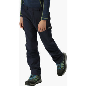 Dětské softshellové kalhoty Regatta RKJ018 WINTER SSHELL Tmavě modré 9-10