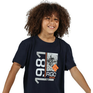 Dětské tričko Regatta RKT106 Bosley III Tmavě modré Modrá 11-12 let