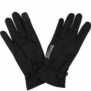 Pánské  softshellové rukavice  Regatta RMG026 Touchtip 800 Černé Černá M