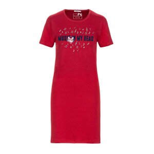 Vamp - Pohodlná dámská košile s vtipným potiskem 13719 - Vamp red flame xxl