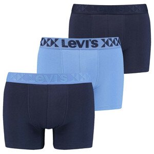 3PACK pánské boxerky Levis modré (701203918 001) L