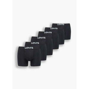 6PACK pánské boxerky Levis černé (100003052 001) XL