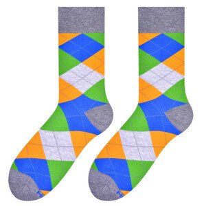 Pánské ponožky MORE 051 ŽLUTÁ/OCTAGON 43-46