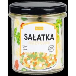 Ponožky ve sklenici SOXO - Zeleninový salát žlutá/oranžová 35-40