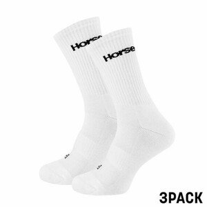 3PACK ponožky Horsefeathers bílé (AA1077B) L