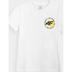 Chlapecké tričko 4F JTSM008A Bílé 122